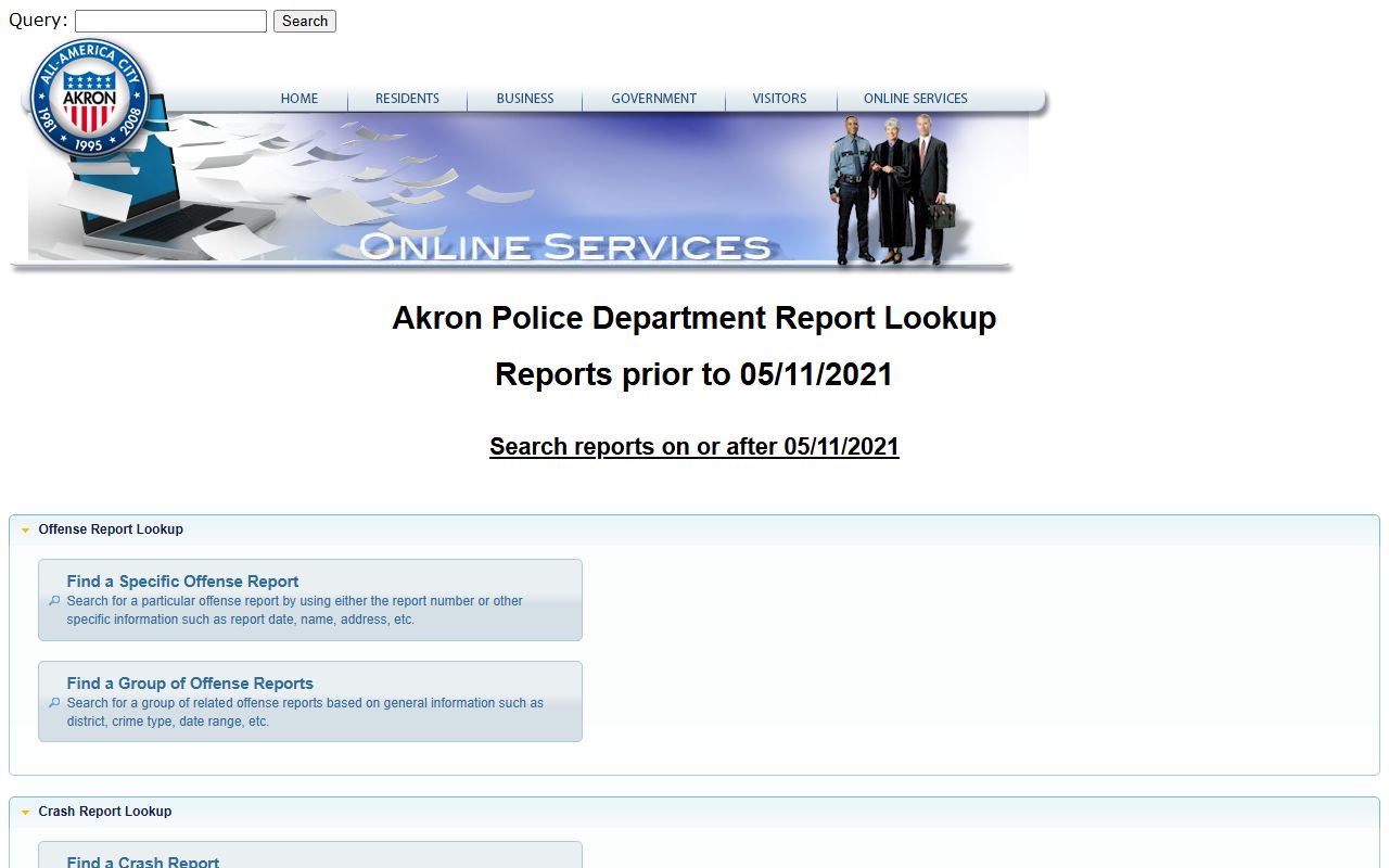 Akron criminal records police online lookup