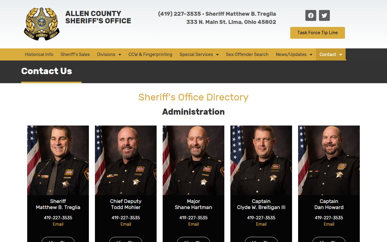 Allen County Sheriff criminal records and arrest search