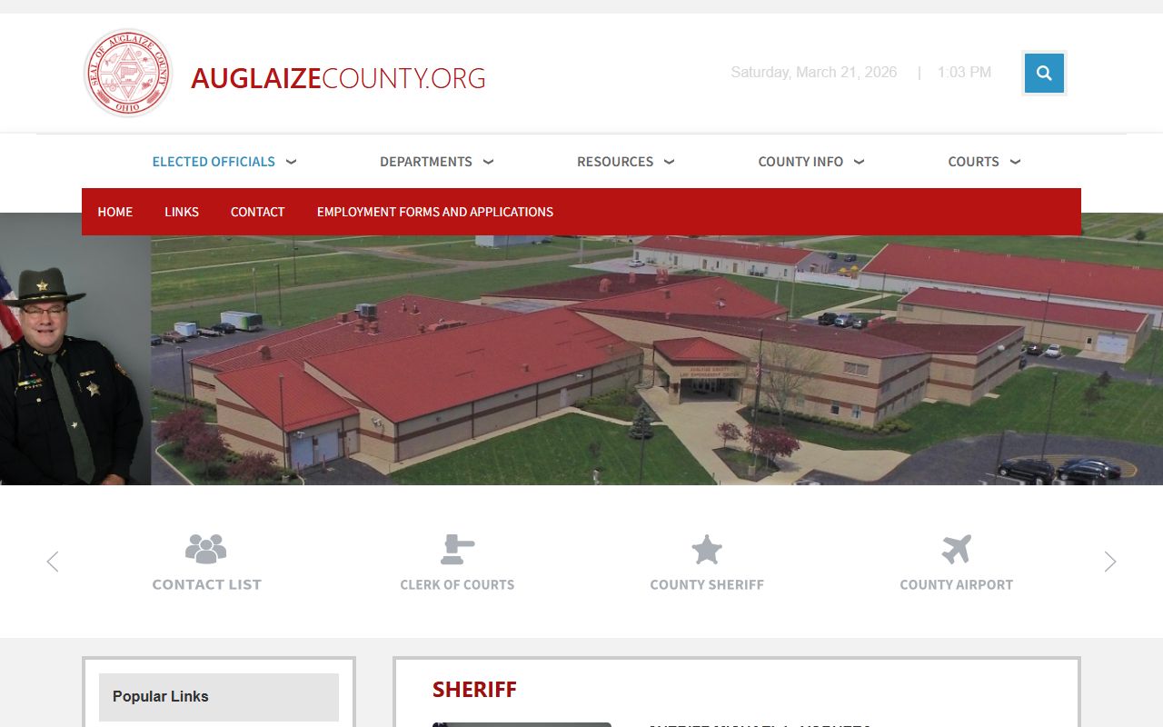 Auglaize County Sheriff criminal records and arrest search
