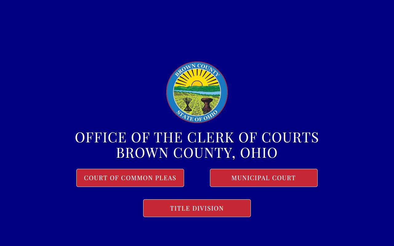 Brown County Clerk of Courts criminal records search
