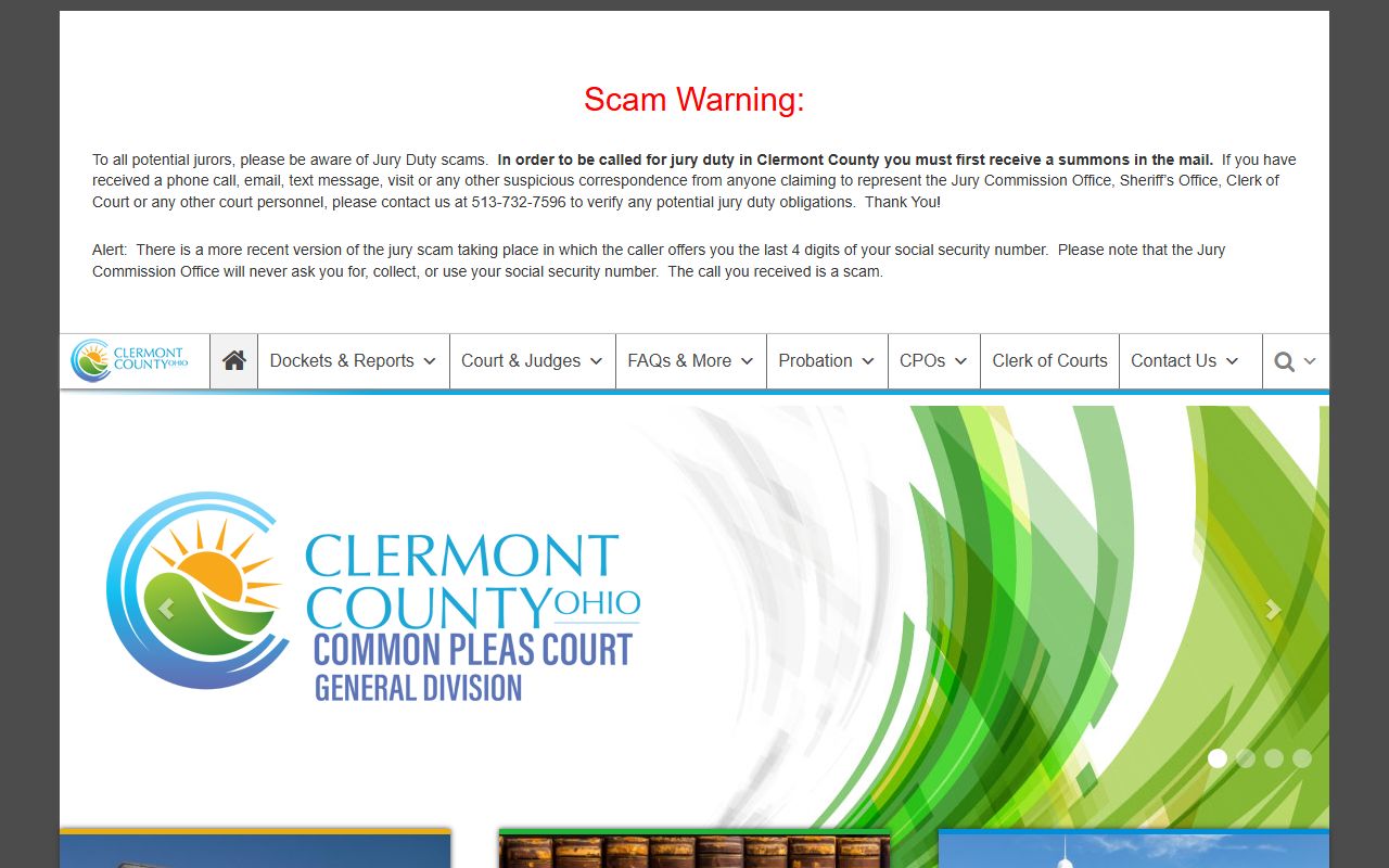 Clermont County Common Pleas Court criminal records