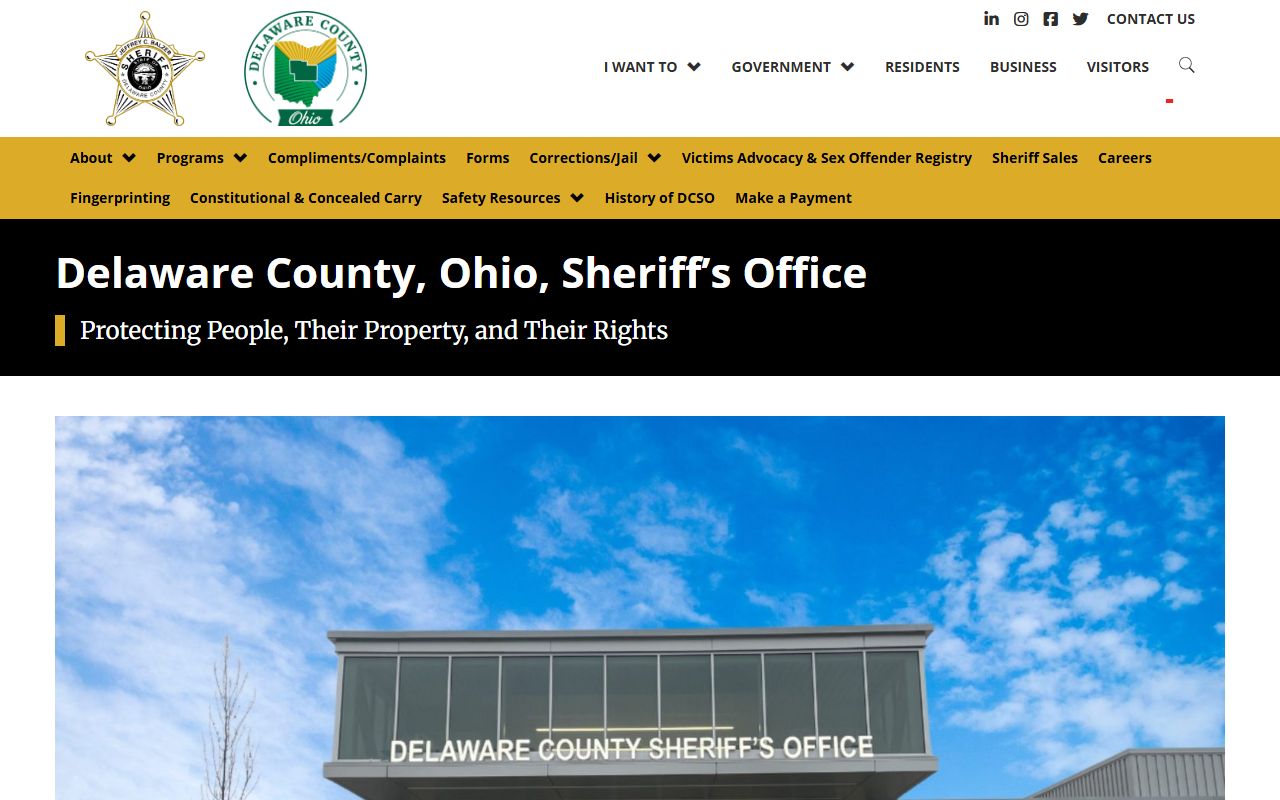 Delaware County criminal records sheriff inmate search
