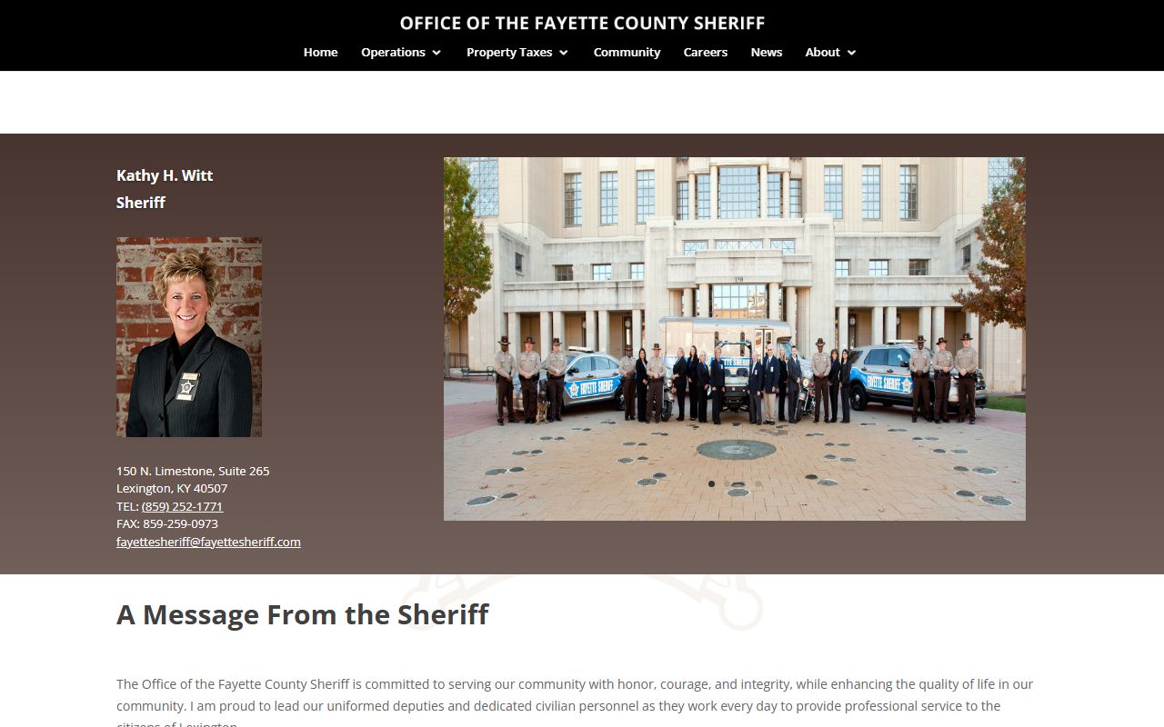 Fayette County criminal records sheriff inmate search