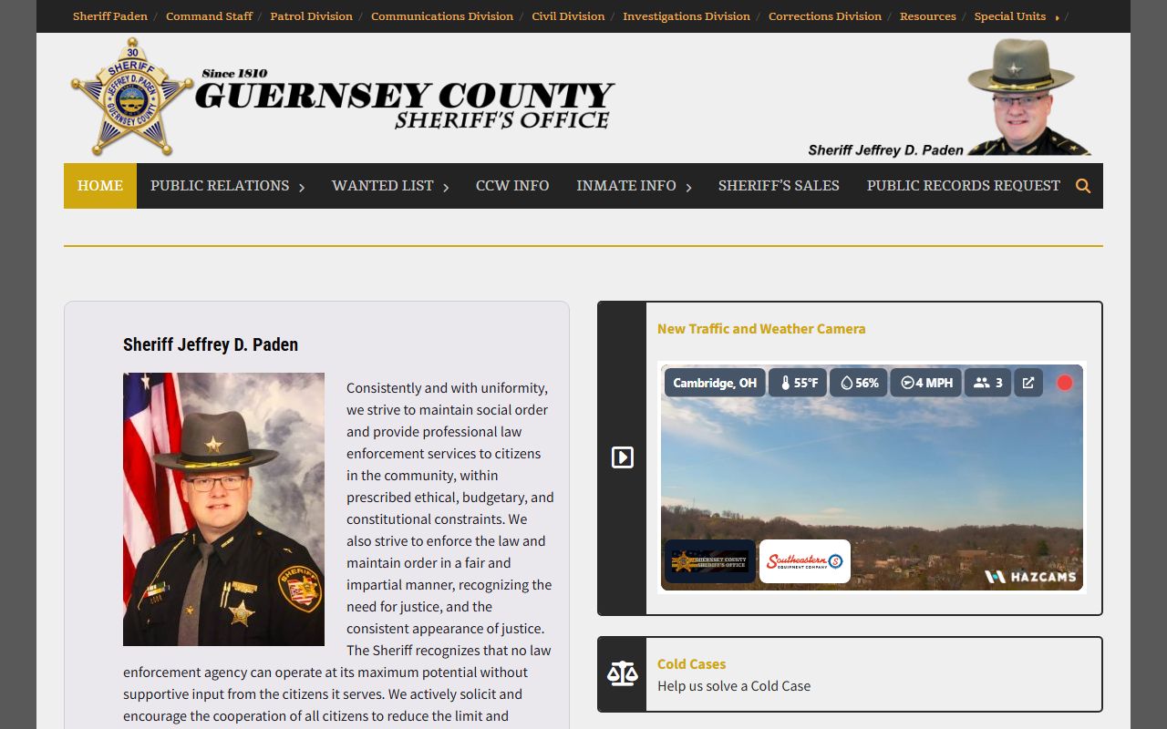 Guernsey County criminal records sheriff search