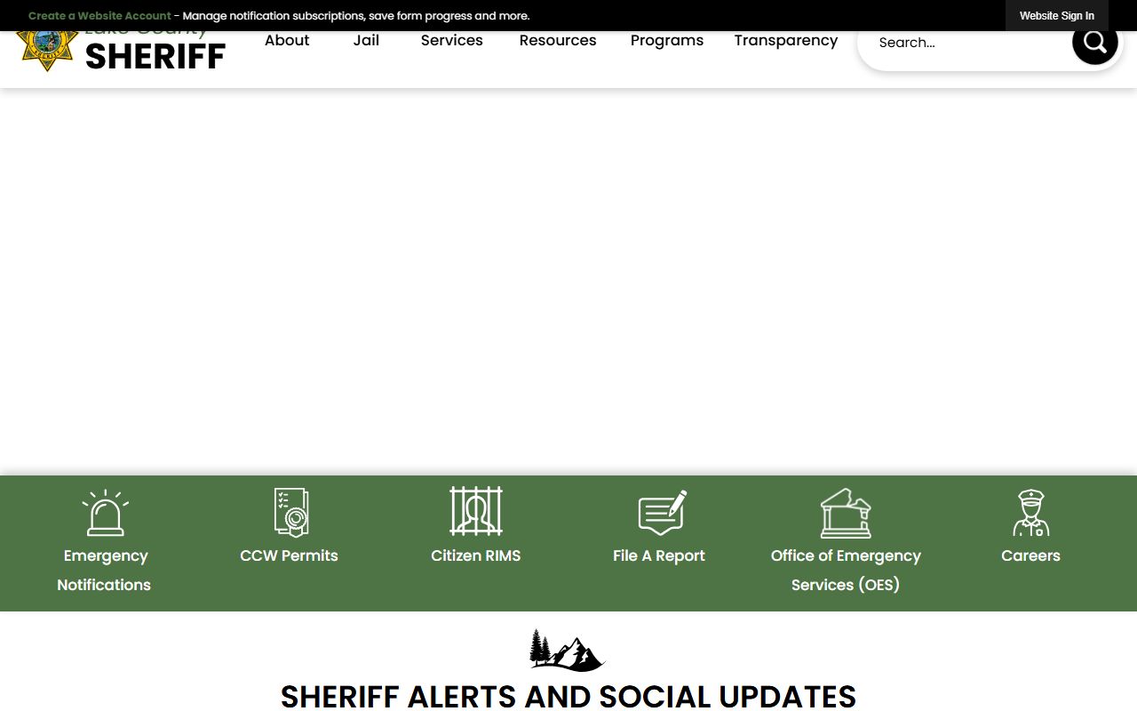 Lake County Sheriff criminal records