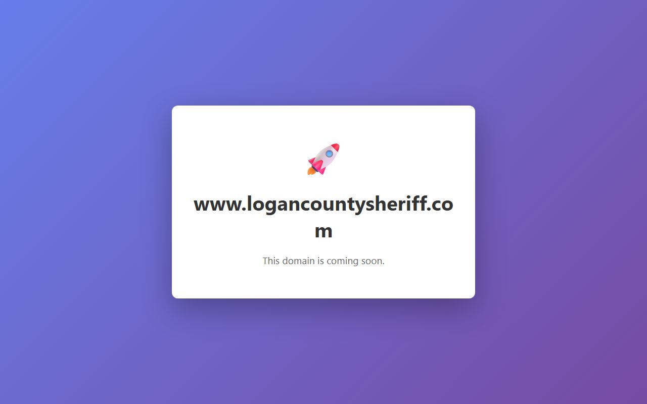 Logan County Sheriff criminal records