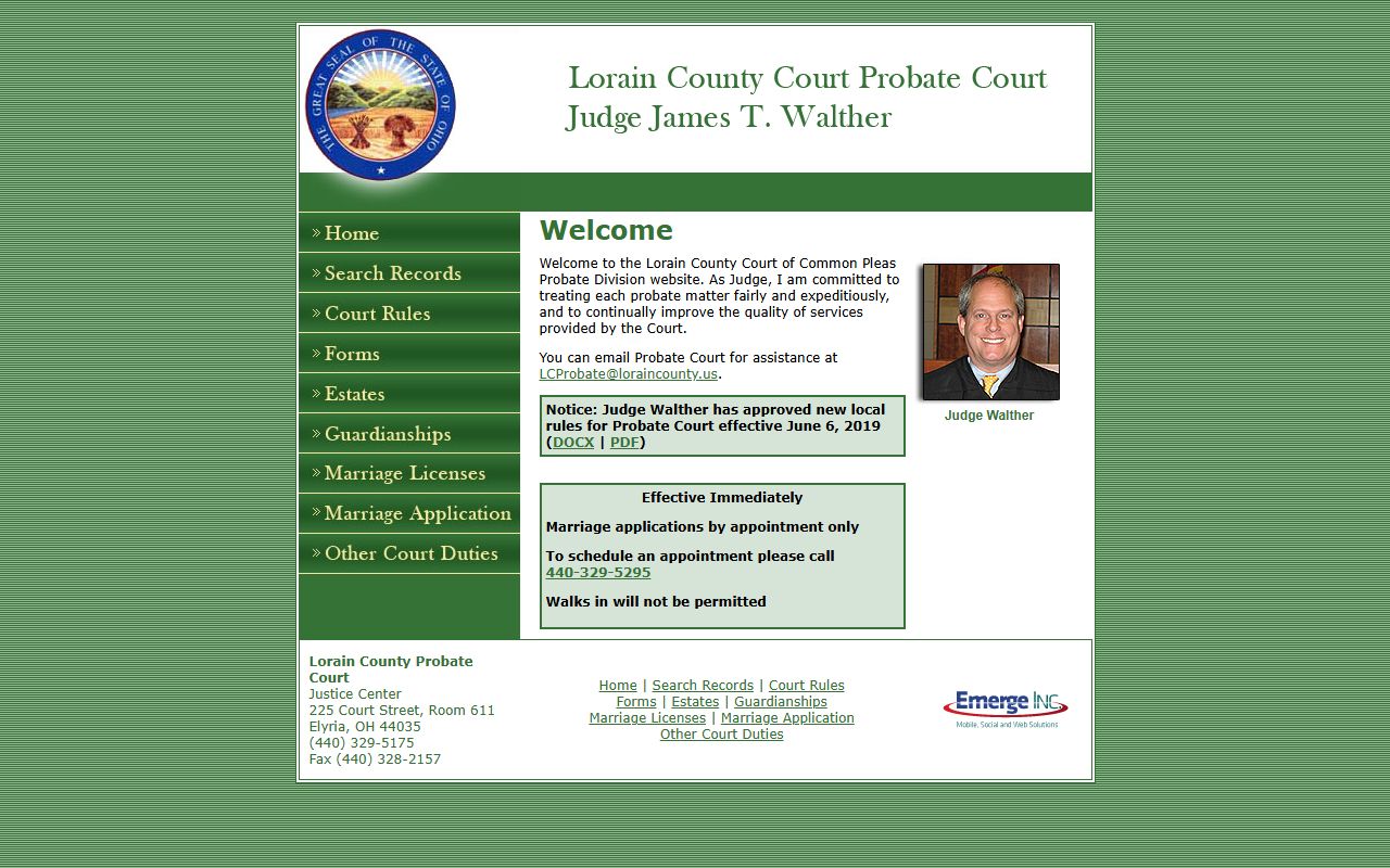 Lorain County Probate Court criminal records related documents