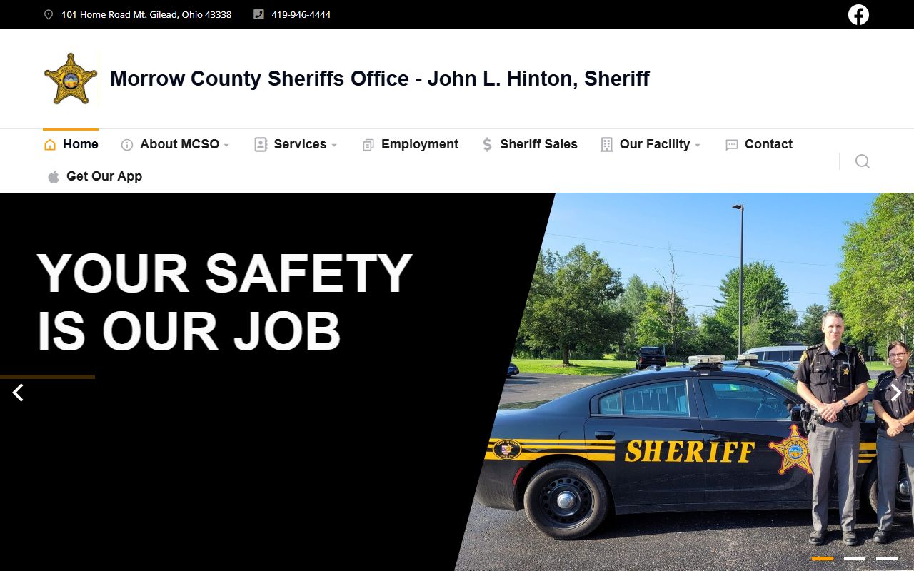 Morrow County criminal records Sheriff website