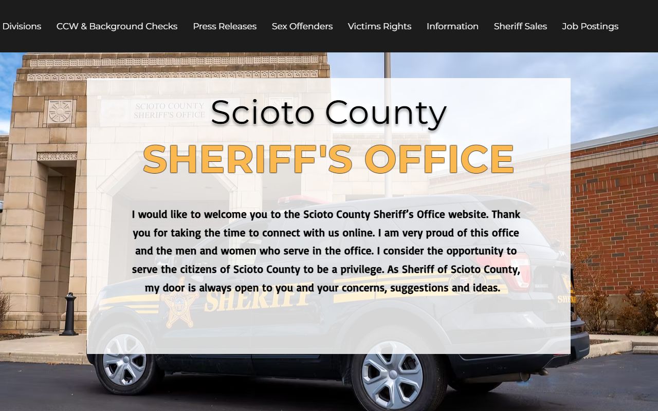 Scioto County criminal records sheriff search