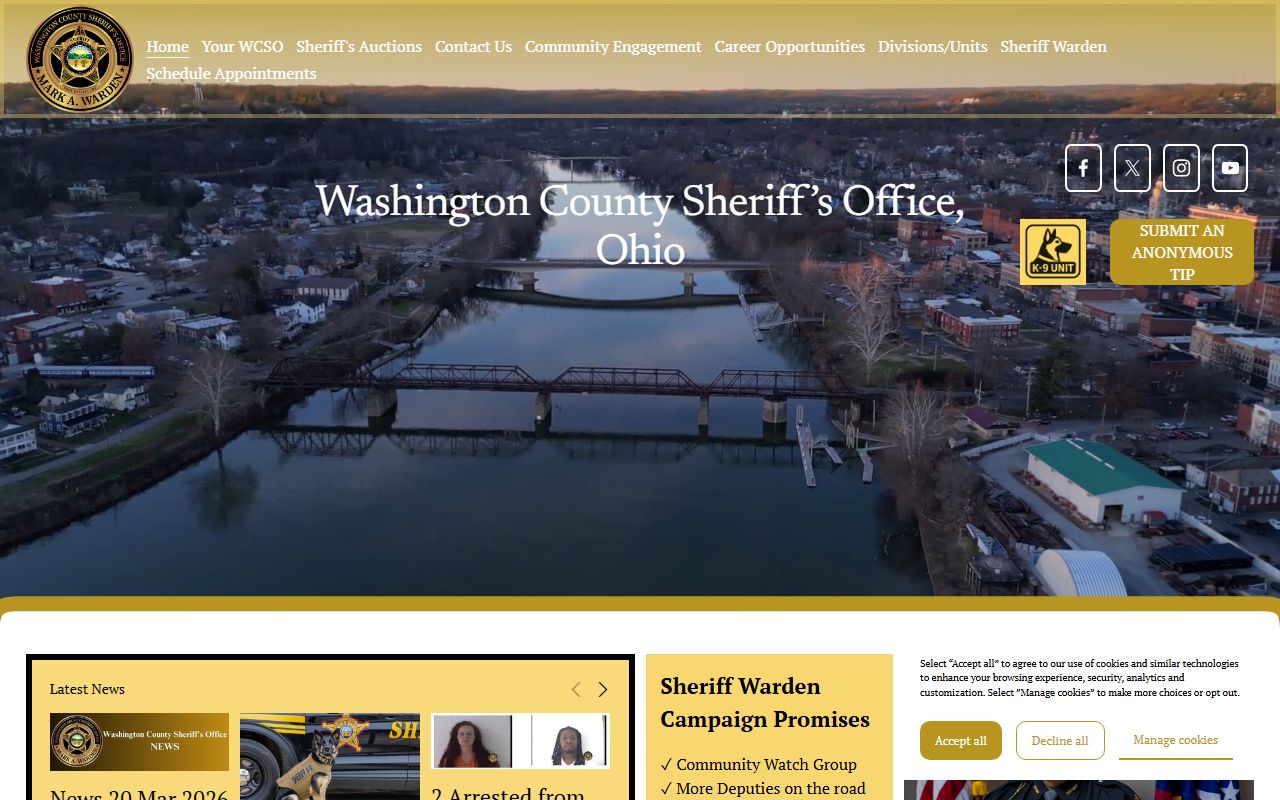 Washington County criminal records sheriff office