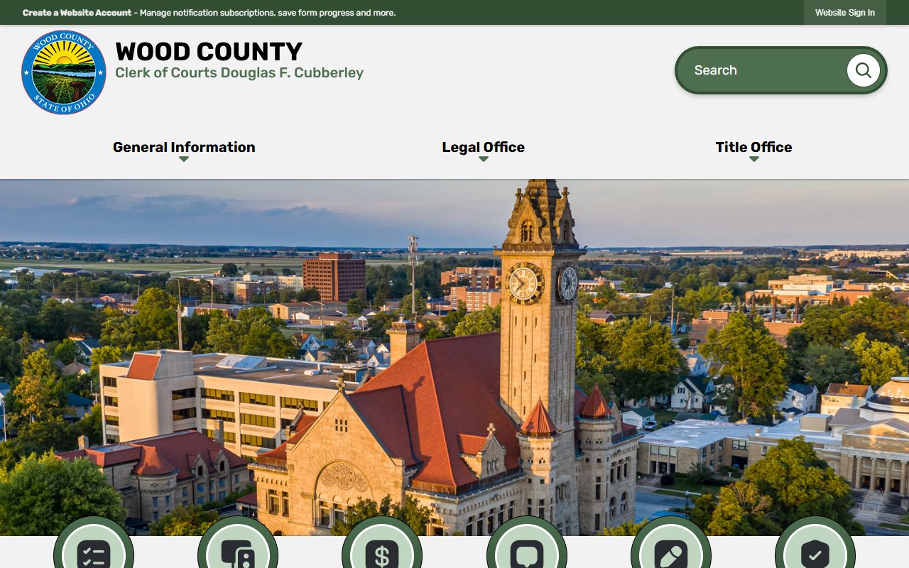 Wood County criminal records clerk of courts
